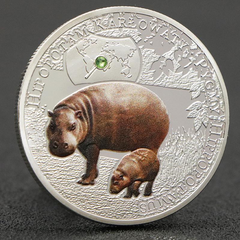African animal coins, diamonds, commemorative medals, chimpanzees, tigers, blue whales, pandas, collectible souvenirs