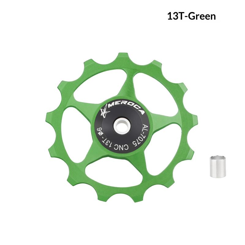 Aluminum Alloy 11T 13T Bicycle Rear Derailleur Guide Wheel Bearing Pulley Rear Derailleur Pulley Road Bike Roller