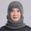 Man Hat Men's Winter Knitted Wool Hat Thickened Grandpa Ear Protection Warm Cold Cotton Hat