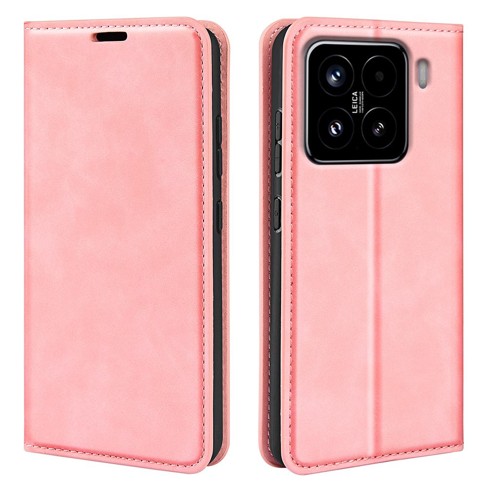 

Для Xiaomi 15 Чехол Кожаный бумажник с покрытием Soft-Touch B