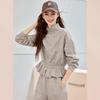 Damen-Strickjacke mit Stehkragen & Lässige Hose 2-teiliges Set