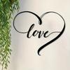 Metal Wall Art Heart Decor Romantic Home Office Wedding Valentine Gift