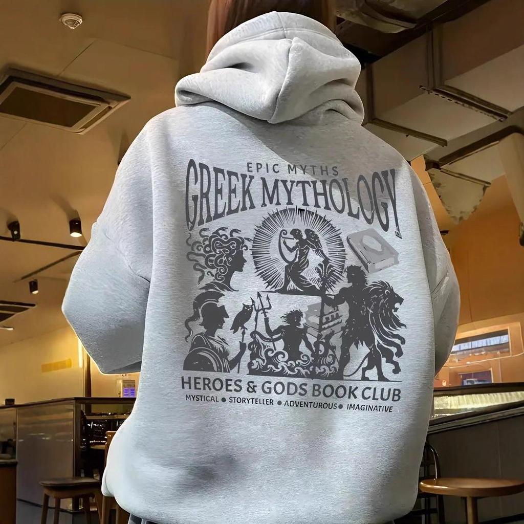 2025 Women's Double-sided Print Casual Letter Figure Hoodie
