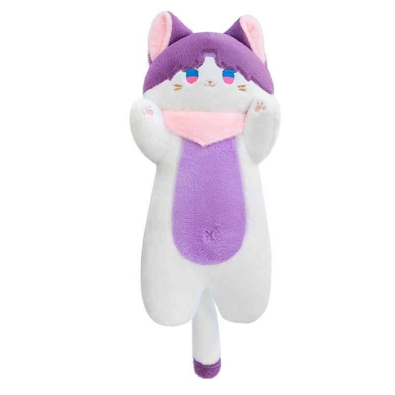 Siamese Cat Plush Toy Long Animal Pillow Gift For Kids And Teens