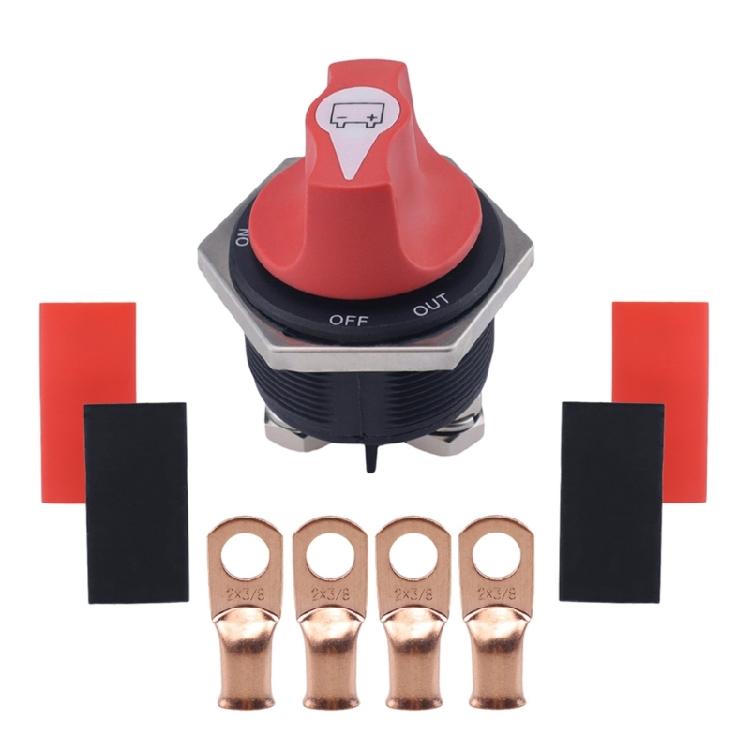 Power Battery Switches Isolator Switch Battery Disconnect Switch 12-32V Battery Cut Shut Offs Kills Switch 50A-300A