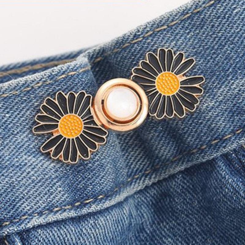 

No-nail Retractable Waist-flap Button, Detachable Button, Universal Button, Extension Button, Adjustable Jeans Button One Size
