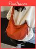 Minimalist Solid Color Crossbody Bag Made Of Cotton Canvas For Everyday Wear