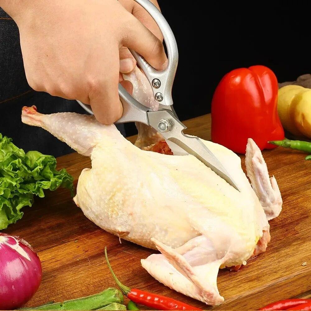 Stainless Steel Kitchen Scissors for Cutting Chicken Bones Meat Fish Scissors Professional Scissors Kitchen Accessories