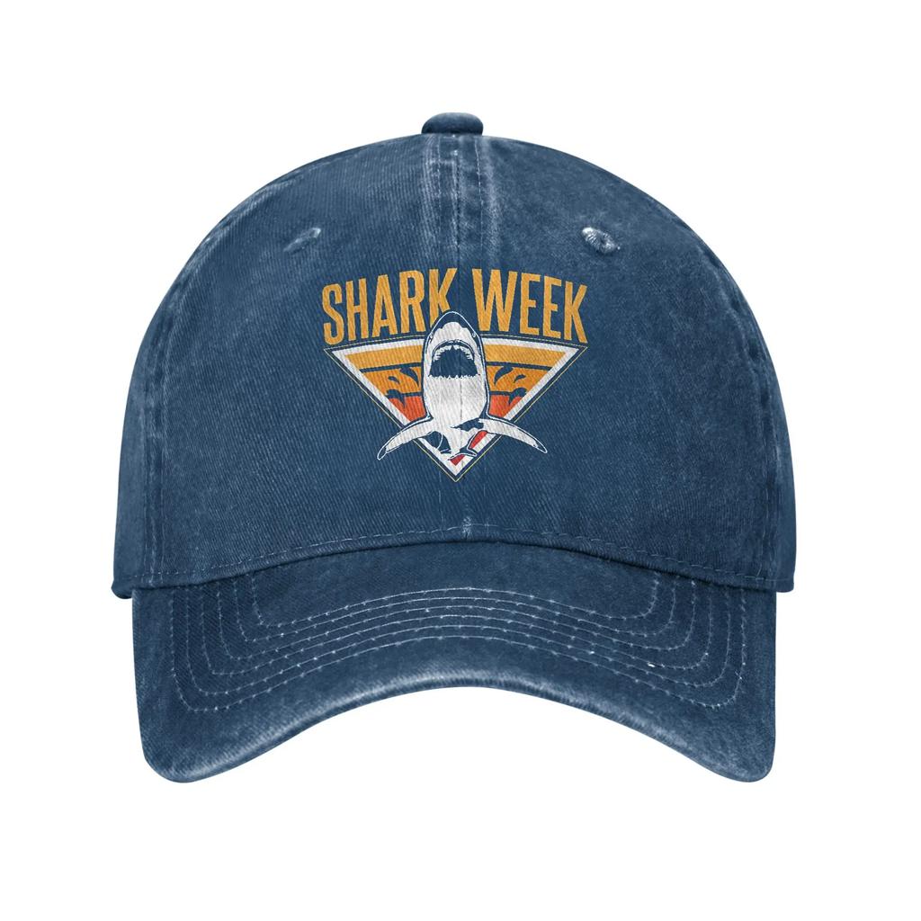 Shark fin ocean Week Heroes Baseball Cap Sun Tennis Skate High Quality Washed Hip Hop Hats Unisex Women Casual Design Snapback Cap