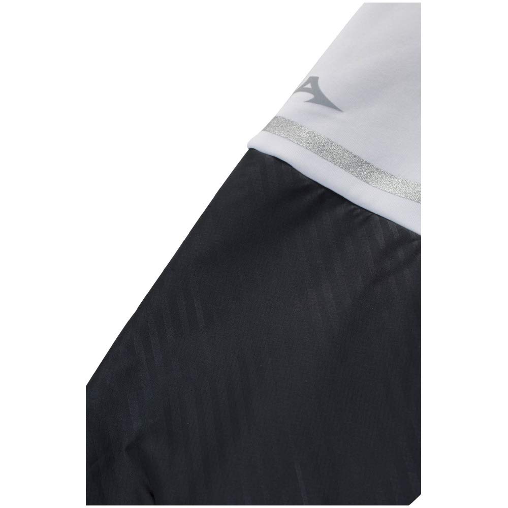 Mizuno Stretch Fleece Heavy Training Size Size M Size Men's Jacket, 32MC8660, White/Black, (Japan M)