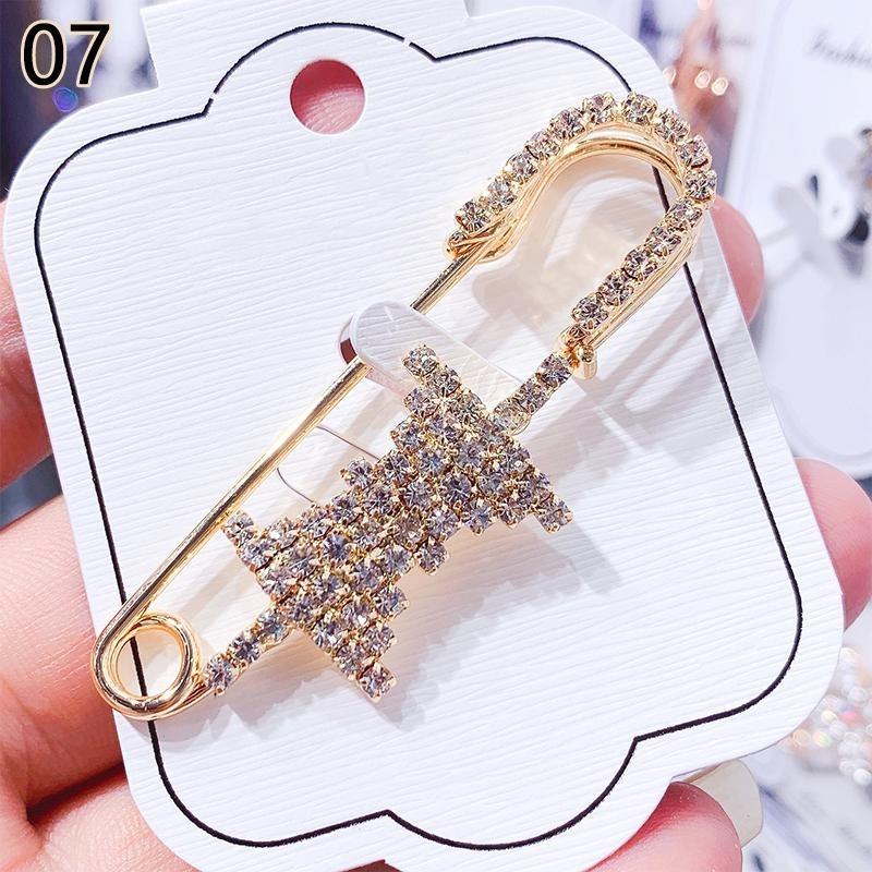 1pc Elegant Brooches Pin Rhinestone Women Accessories Jewelry Crystal All Match High Quality