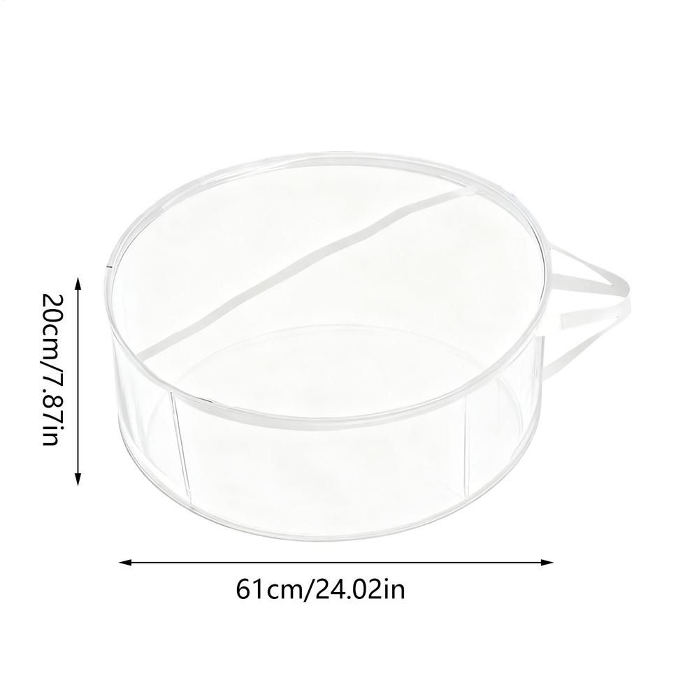 

Christmas Wreath Storage Bag Clear Round DualZipper Storage Holder PVC Xmas Garland Container Home Festival Storing Supplies