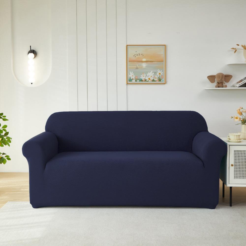 Thick Corn Fleece Couch Cover Stretch Elastic Sofa Slipcover Anti Slip All Season Use
