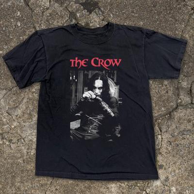 The Crow Movie Black Short Sleeve Cotton Unisex Black T-shirt Size S-5XL Unisex T-Shirt
