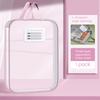 Mesh Pouch Bag File Bag A4 Zipper with Handle Document Organizer