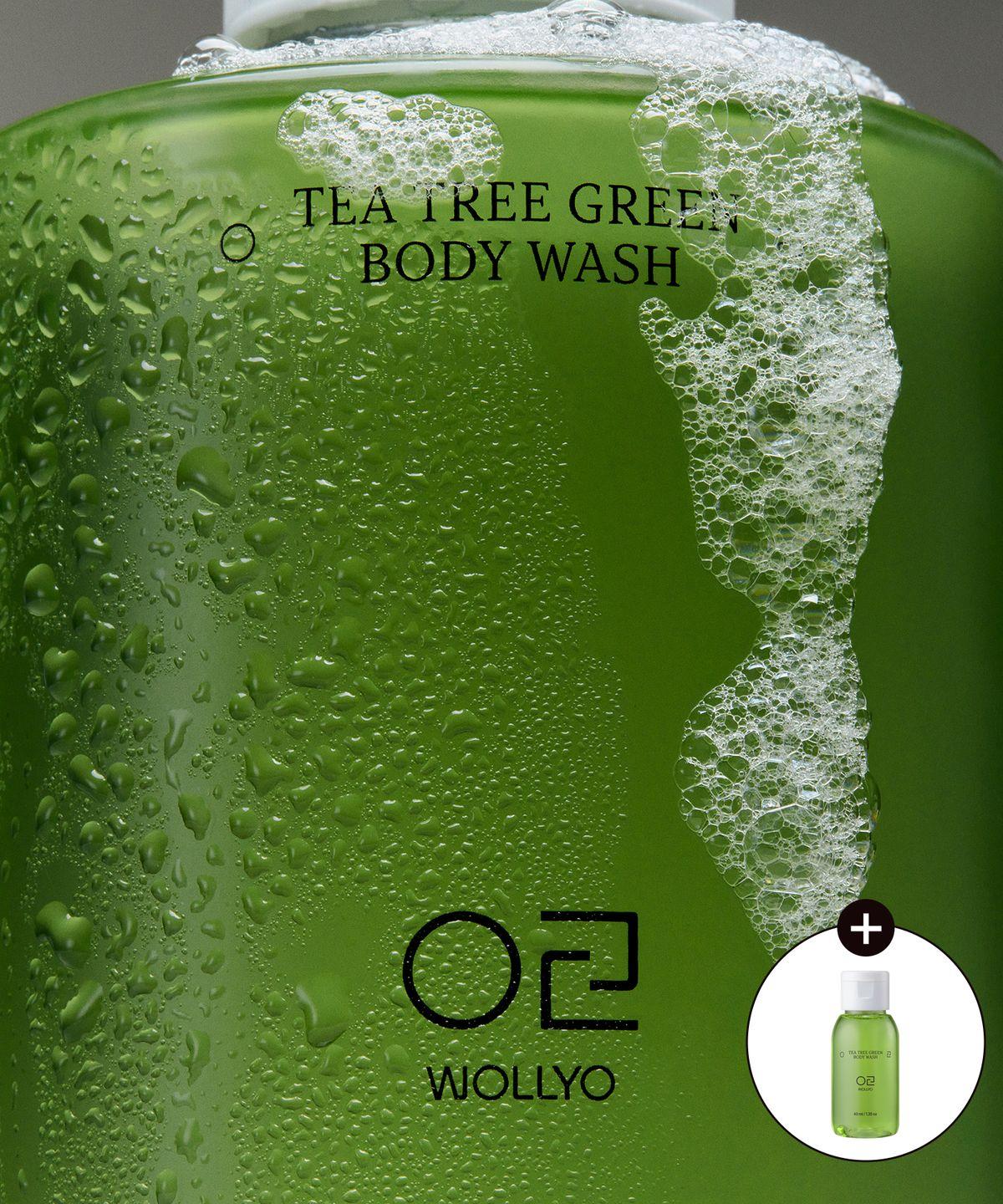 [2-pack] Tea Tree Green Back Acne Body Wash Duo 500ml x 2 (+Free Mini Body Wash)