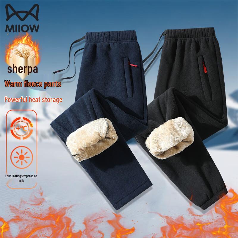 Men's Winter Fleece Lined Casual Pants