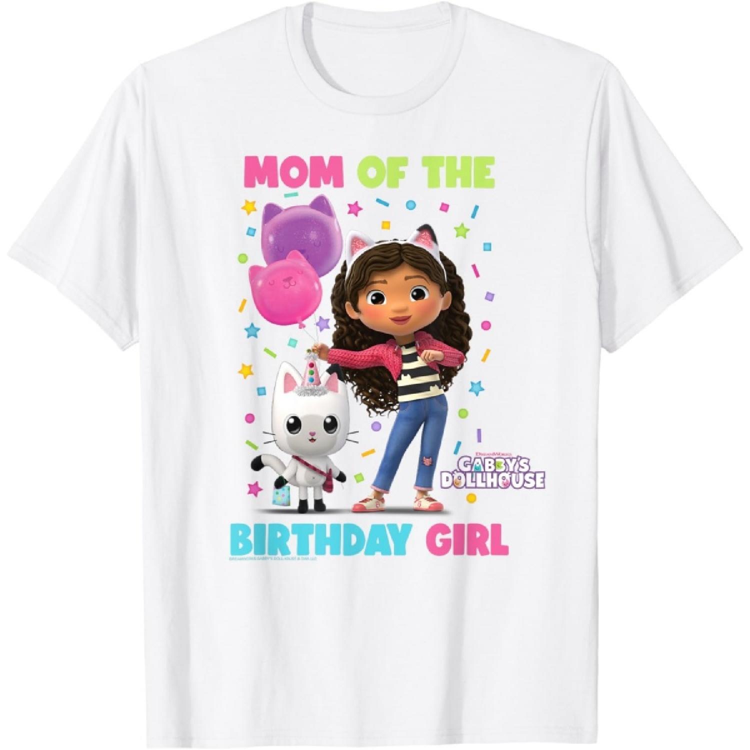 DreamWorks Gabby s Dollhouse Mom of The Birthday Girl T-Shirt XXXXXL белый