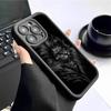 Głowa Lwa Kamień Piaskowy Schody Oko Nieba Czarny Etui Ochronne na iPhone'a 15/16/17