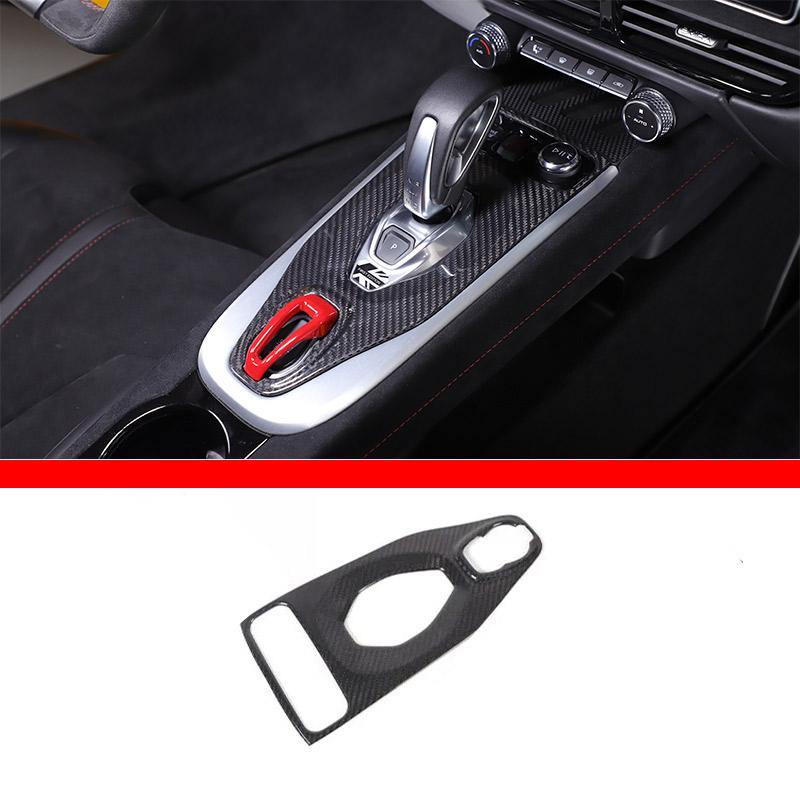 For Lotus EMIRA 2025-2025 Real carbon fiber Car steering wheels Console Gear Shift Panel Cover Trim Sticker Car Accessories