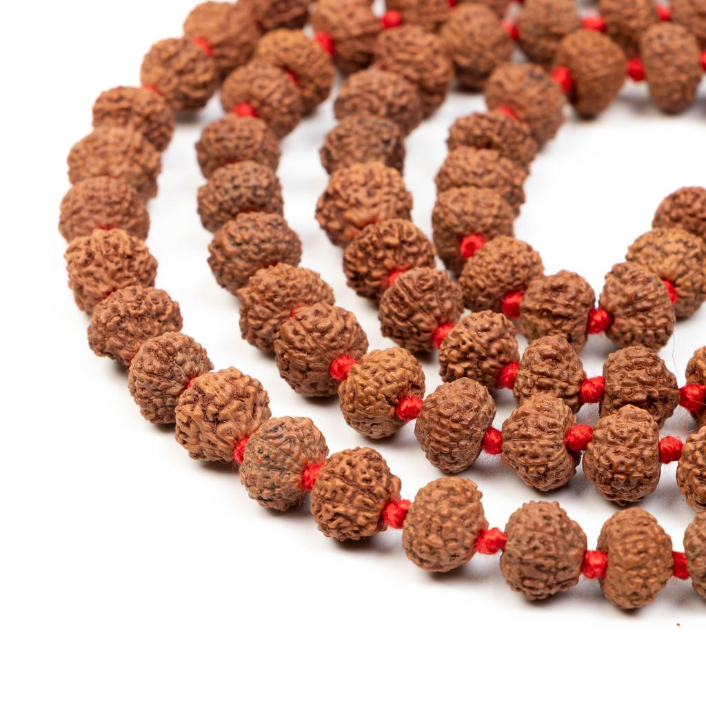 10 Mukhi Indonesian Rudraksha Mala 108+1 Beads |Spiritual Healing Necklace| Meditation Yoga Mala |Authentic Rudraksha Mala for Men & Women