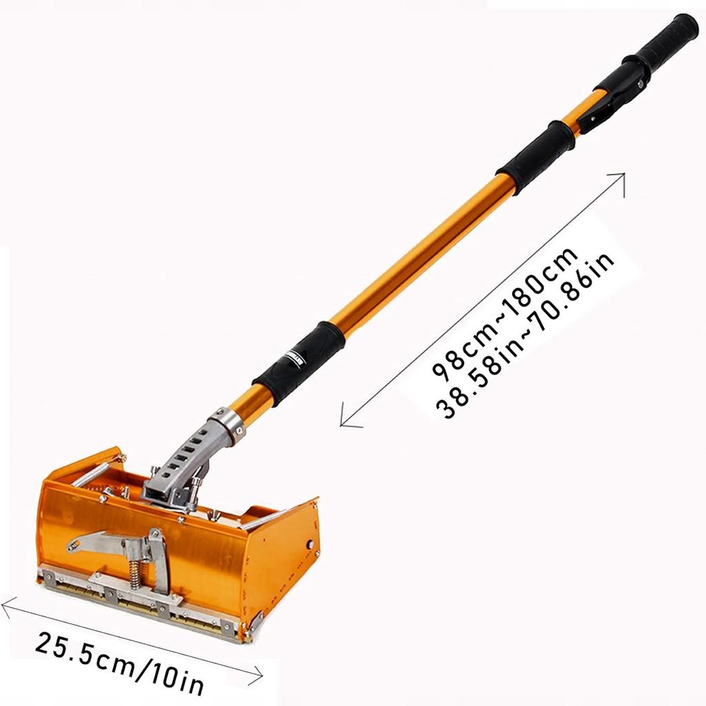 Plaster Box Proflex - Plasterboard Jointer | 3 Kg | 250 Mm | 5-Step Telescope 100-162 Cm | 6-Step Blade Adjustment | With Wheels And Adjustable Head