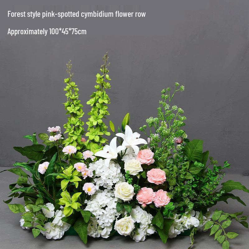 Mori Style Artificial Wedding Floral Aisle Decoration
