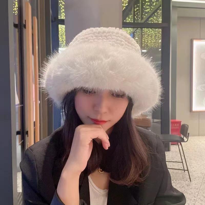 Autumn And Winter Plush Hat Padded And Thickened Warm Ear Protection Fisherman Hat Mongolia Cap Cold Hat Women's Hat