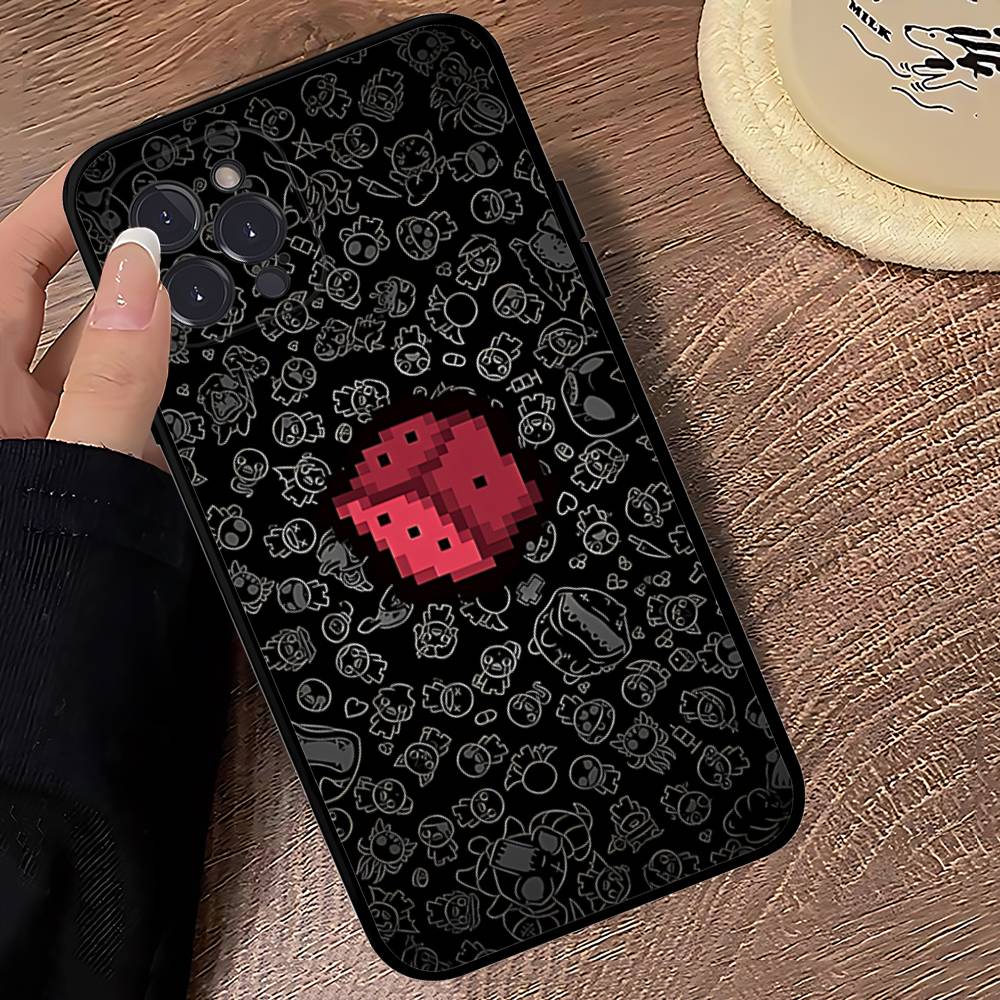 Game The Binding Of I-Isaac Black Soft Phone Case For IPhone 16 15 14 13 11 12 17 Pro Max Mini Plus