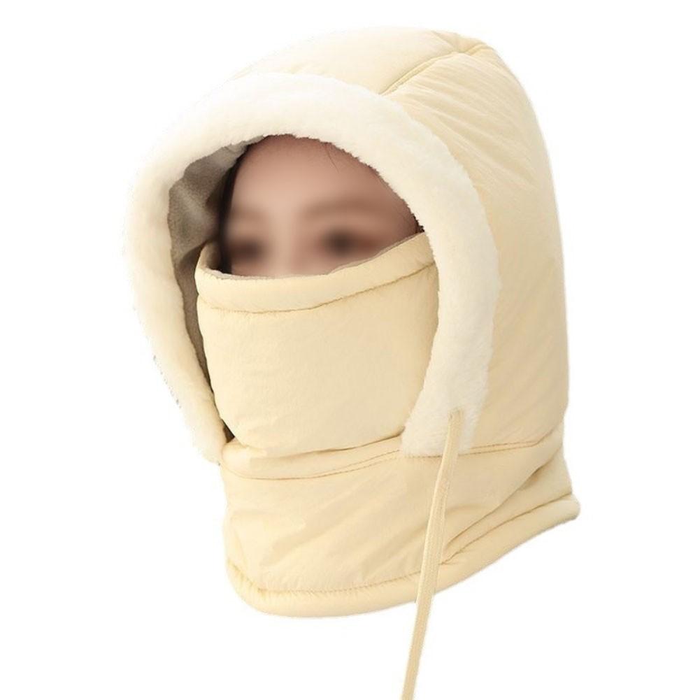 Winter Snow Hat Windproof Full Cover Hood Adjustable for Ski and Cycling