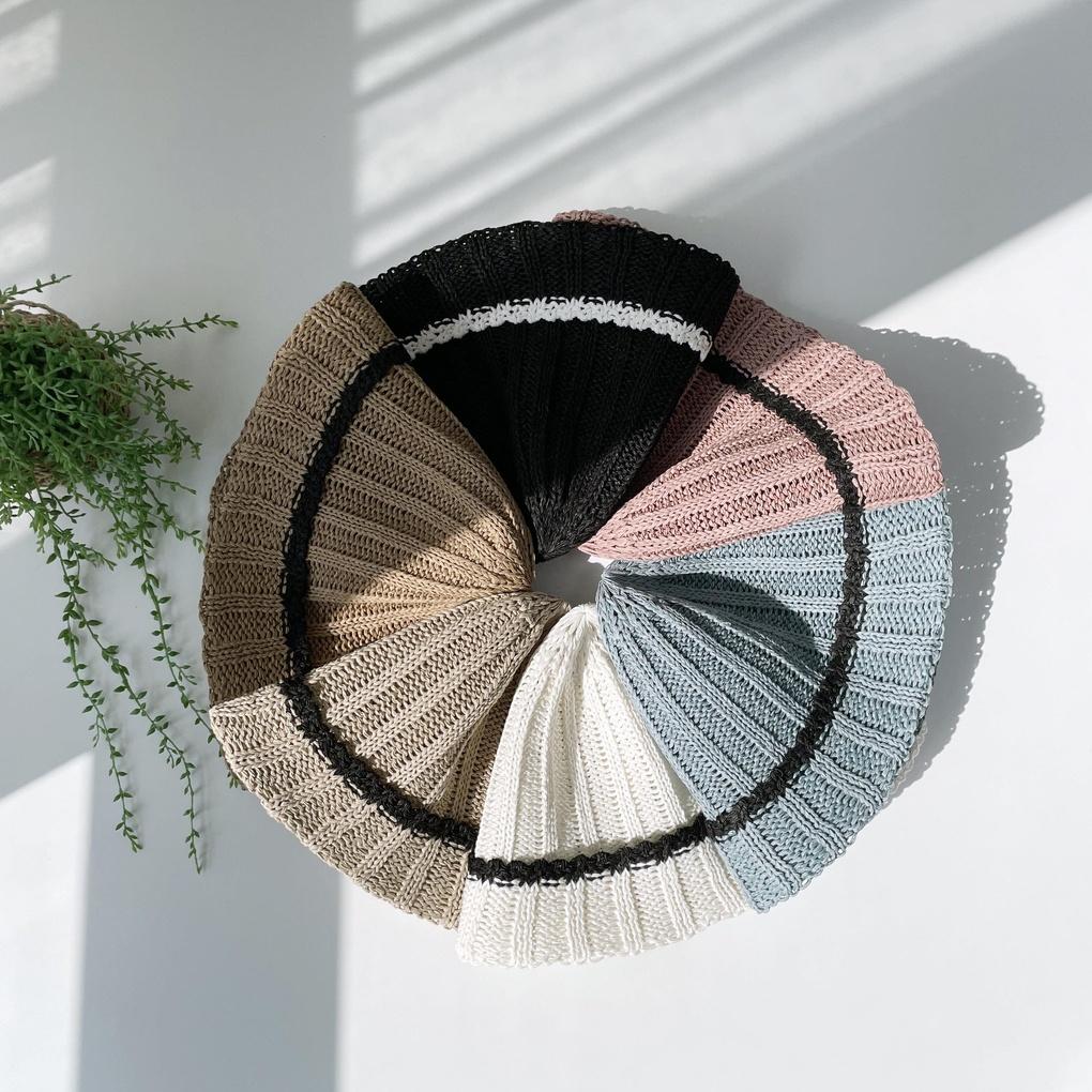 Men's and Women's Daily Bucket Hat with Wide Brim Knit Bucket Hat