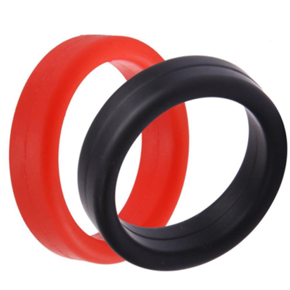 Men's Silicone Delay & Lock Ring - Adult Erotic Product