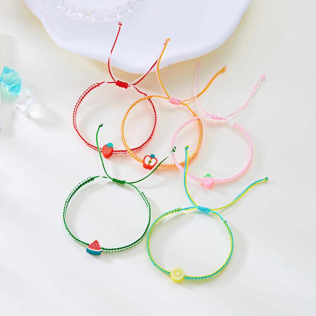 Summer Fruit Bracelet With Handmade Soft Clay For Women And Friendship Gifts