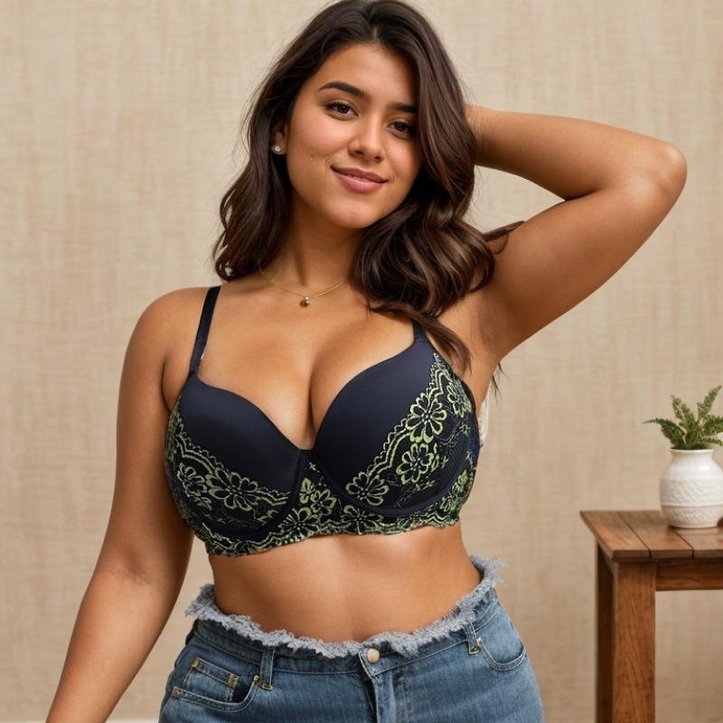 Sexy europäische und amerikanische große Brüste mit Bügel-BH