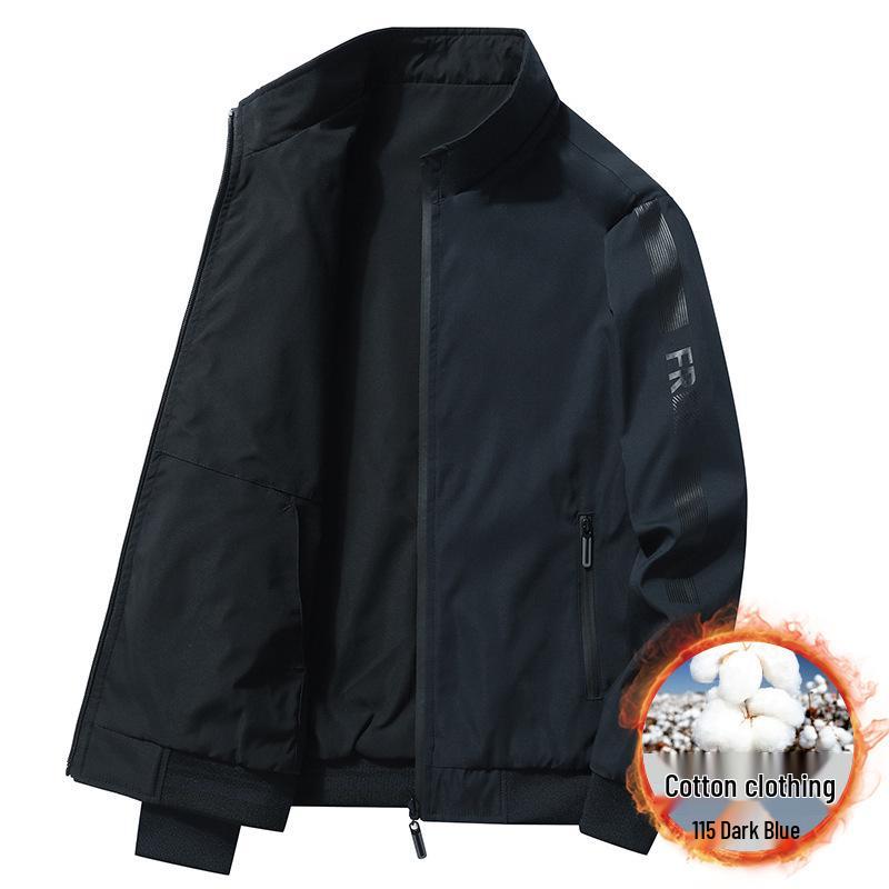 Men's Double-Sided Cotton Jacket: Casual Loose Fit, Spring/Autumn Pilot Baseball Style