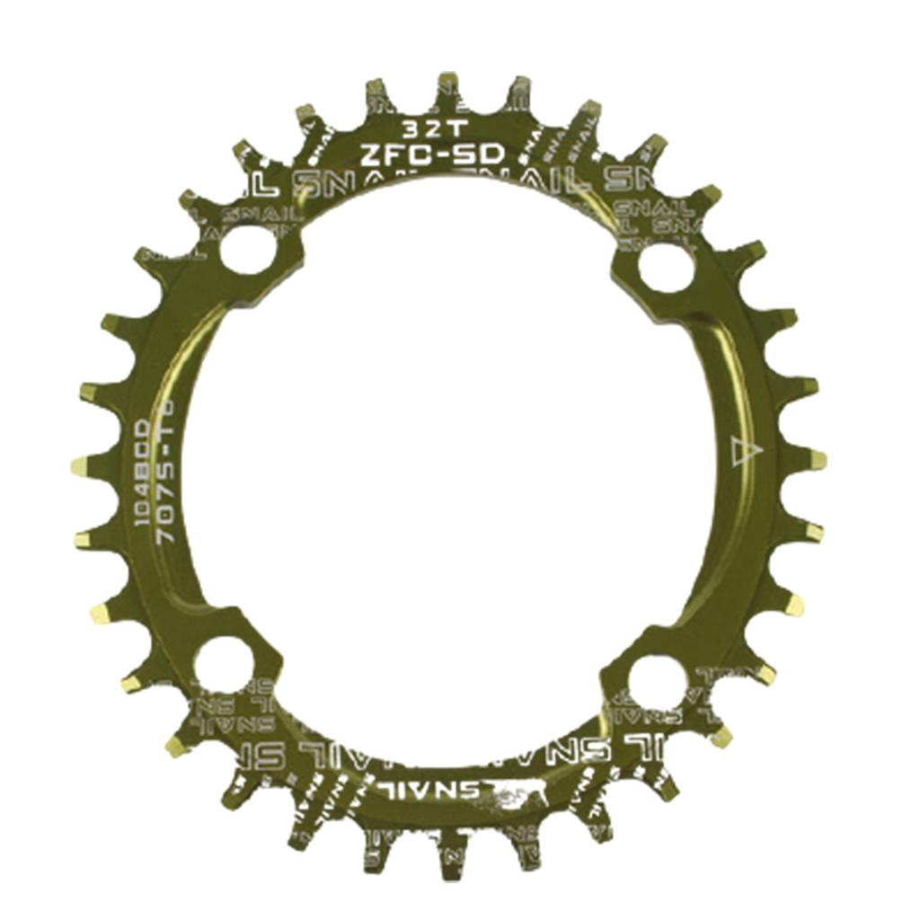 Für Fahrrad rund/oval 104BCD 32T 34T 36T 38T Narrow Wide Einzelkettenblatt