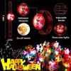 Flashing LED Party Favors Kids Halloween Light Up Bracelets Christmas Gift Toys Treat Bag Fillers Goody Bag Essentials