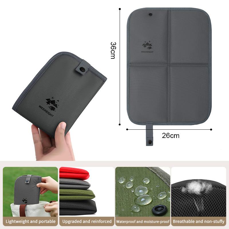 Foldable Camping Sitting Pad 600D Oxford Cloth Waterproof Outdoor Cushion Lightweight Portable Beach Picnic Mat for Travel