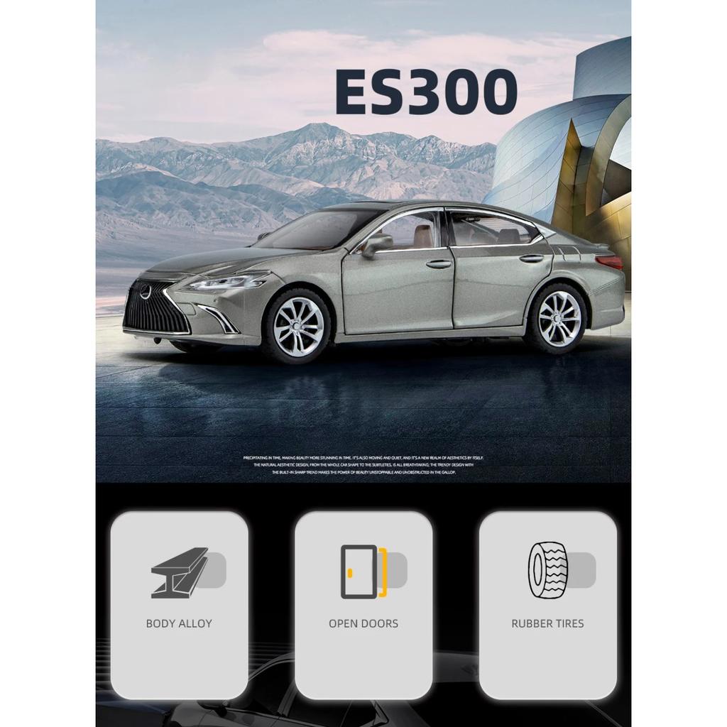 1/24 Lexus ES300 Alloy Car Die-casting Model Sound and Light Car Model Toy Collection Children Gift