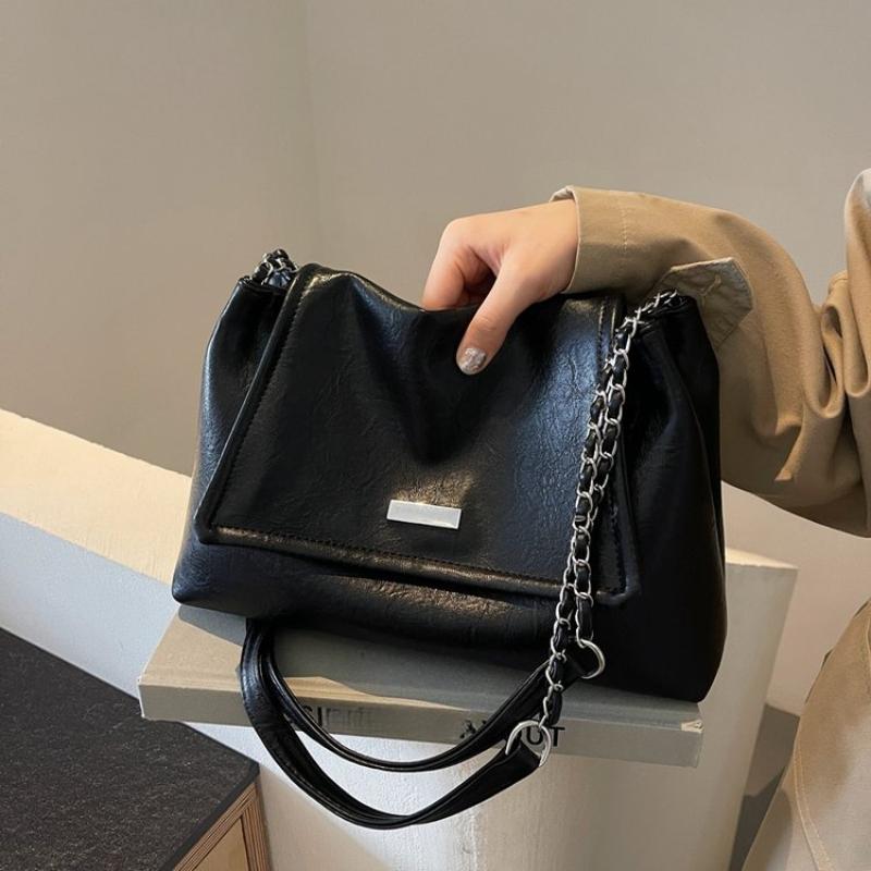 High Quality Women Pu Leather Chains Shoulder Bag Fashion Designer Ladies Messenger Bags New Luxury Female Large Capacity Crossbody Bag
