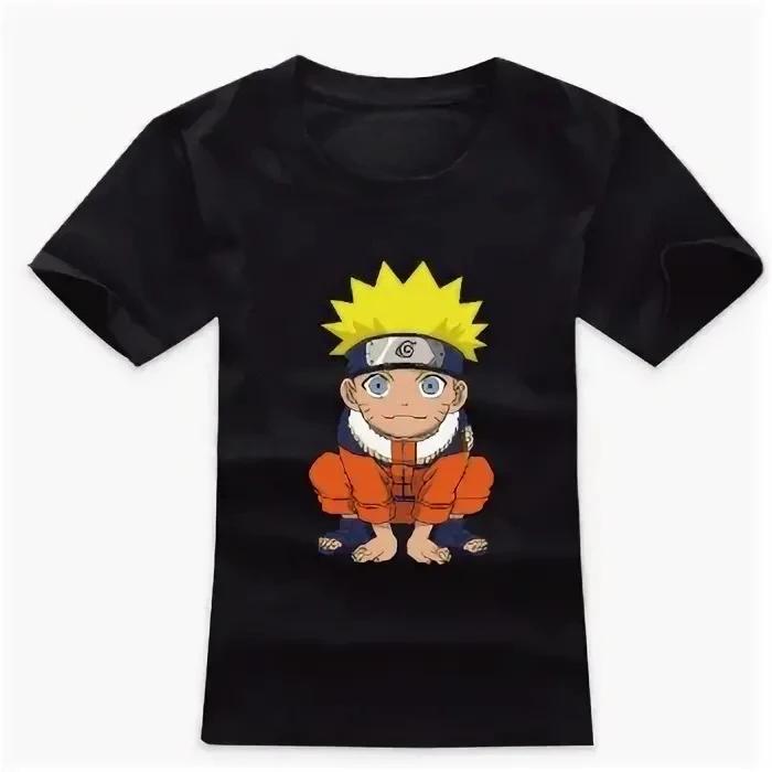 Uzumaki Naruto Anime Oversize T-shirt Men Women Short Sleeve Casual Print Tee Cotton Streetwear Cosplay Summer Manga Strip Tops