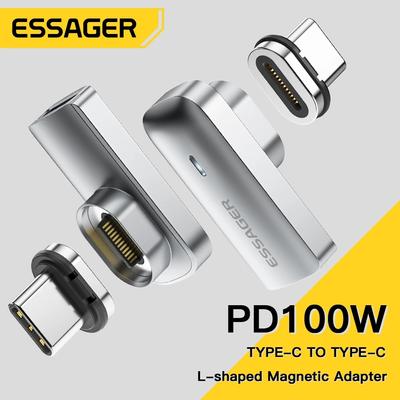 Essager Adattatore PD 100W USB C OTG connettore di ricarica rapida tipo C sincronizzazione dati 20Gbp 4K 60Hz per laptop MacBook