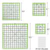 M-Modern-4Pcs Quilting Ruler Square Acrylic Quilting Ruler Fabric Cutting Ruler Clear Mark Acrylic Ruler And Ironing Ruler