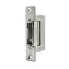 Qoltec Symmetrical Electric Strike with Memory and Lock + Mounting Plate | 12V | Stainless Steel