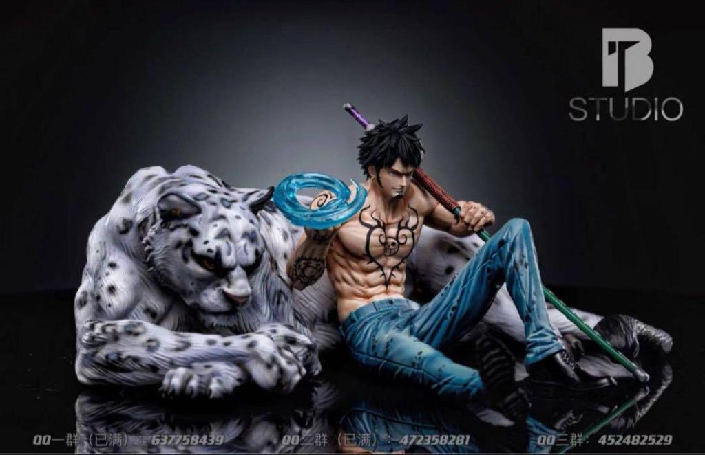 [USED] One Piece Trafalgar Law Garage Kit Figure with White Tiger