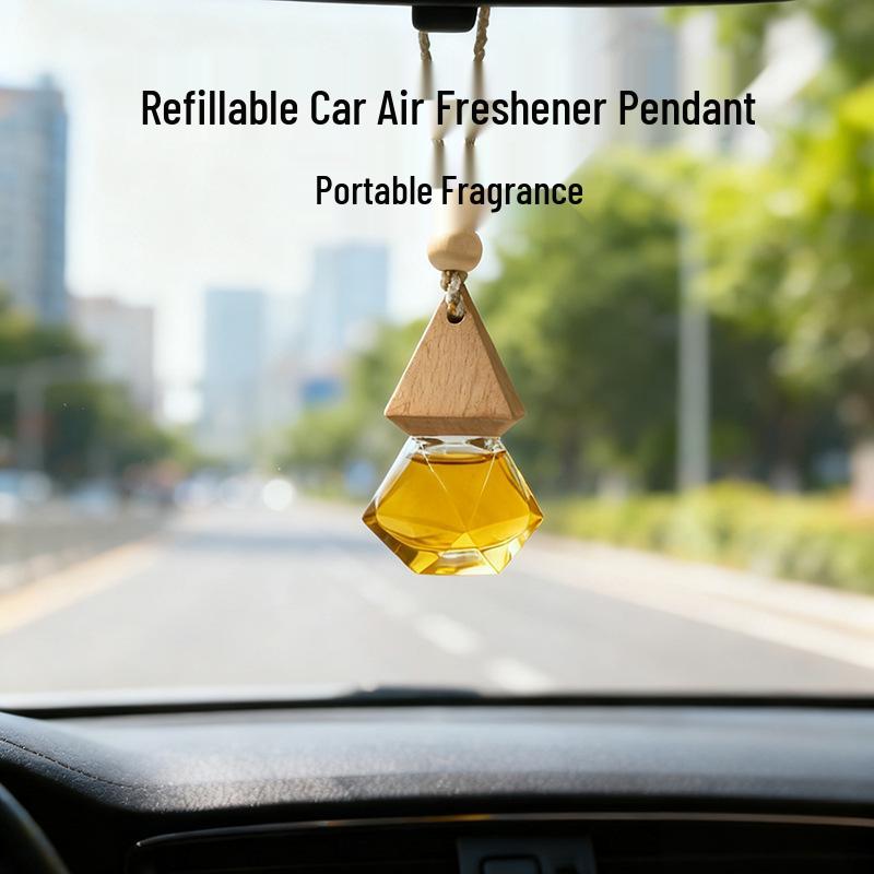 Luxury Car Air Freshener: Rearview Mirror Essential Oil Diffuser for Long-Lasting Fragrance & Odor Removal Ritz-Carlton
