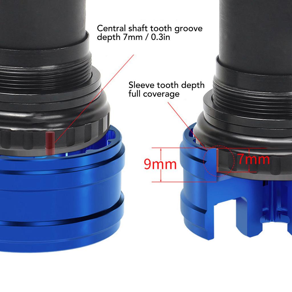 Bottom Bracket Removal Tool BB39-BB40.5 Double Head Design Metal Bottom Bracket Installation Remover Repair Tool for BBR9100