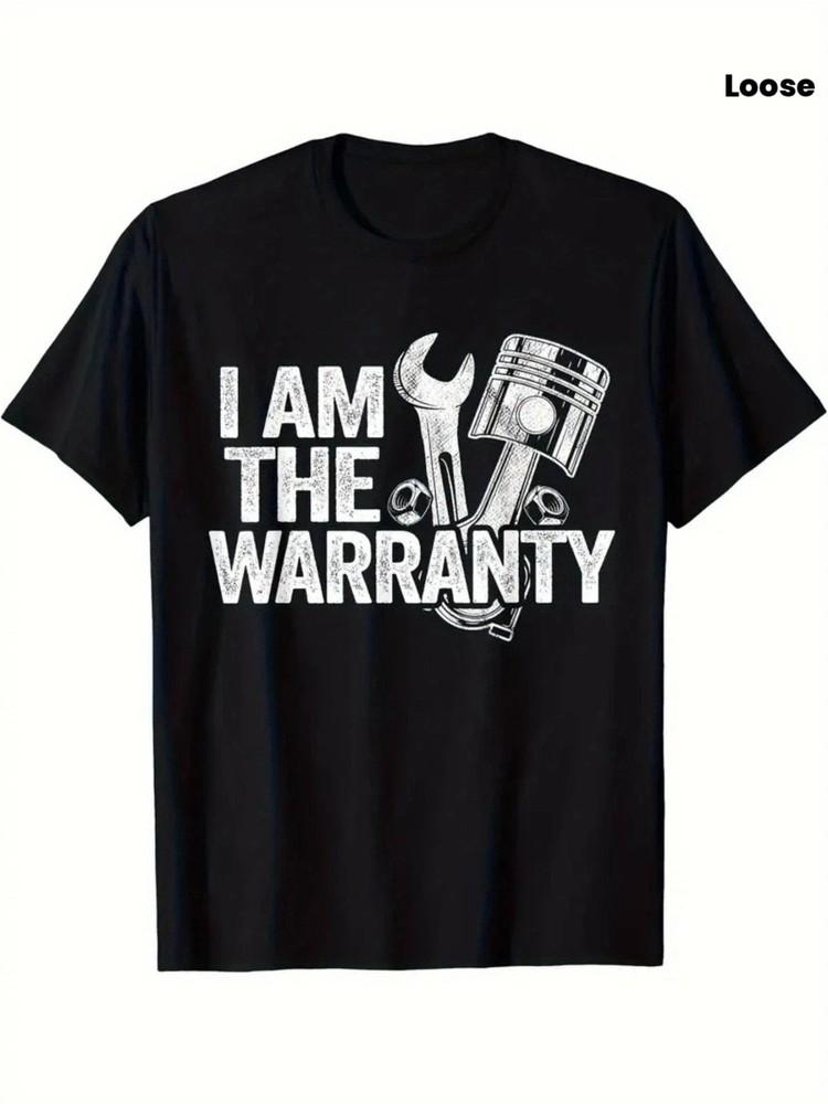 Funny Mechanic Shirt I Am The Warranty Auto Repair Mens Graphic Tee Size S3XL Unisex T-Shirt XL