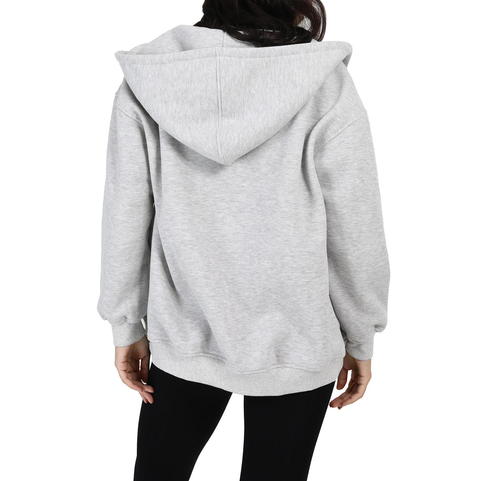 Женские толстовки с капюшоном на молнии с длинным рукавом — фото 7