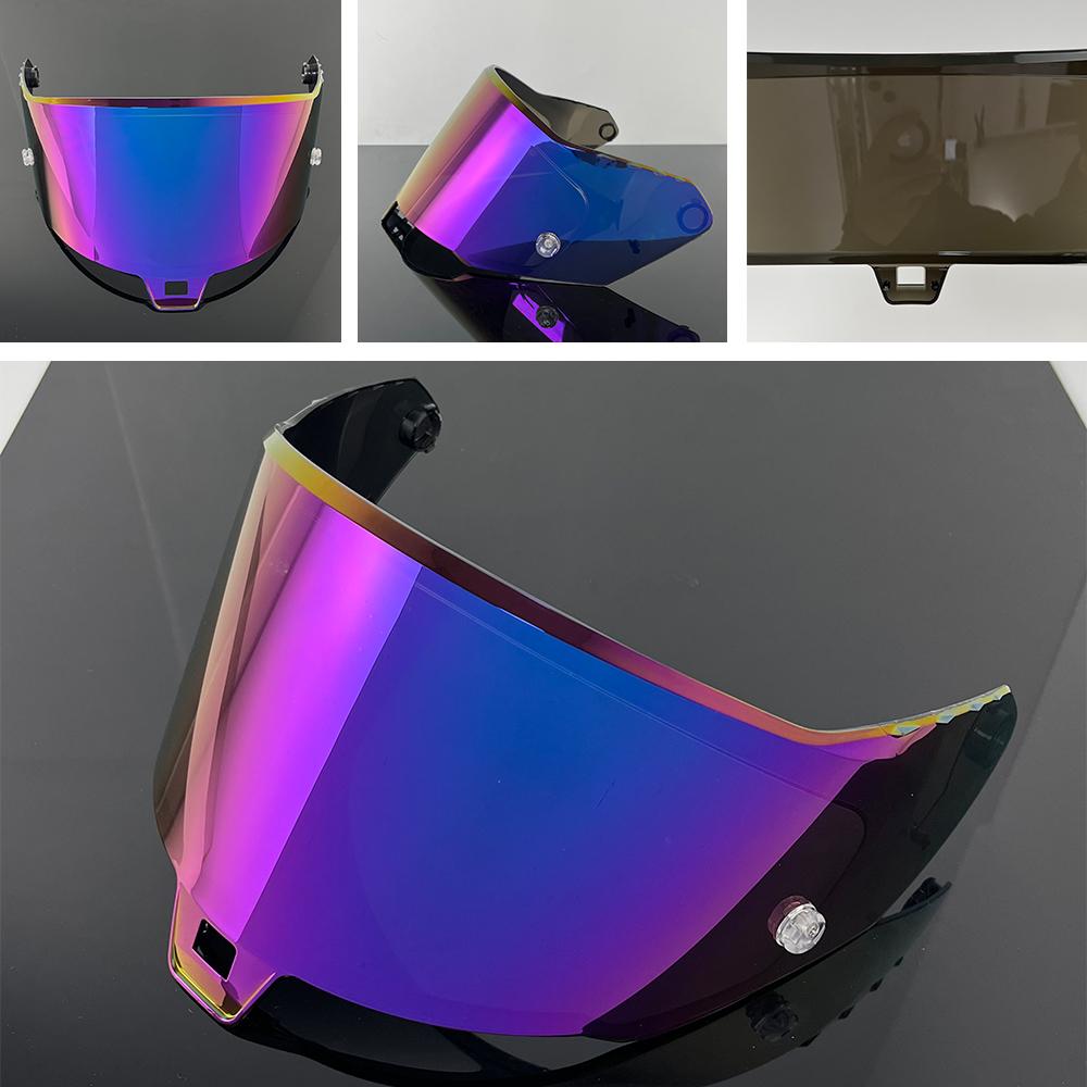 R10 Helmet Visor for Alpinestars Supertech R10 Motorcycle Helmet Visor Goggles Plating Silver Red Replacement Lens